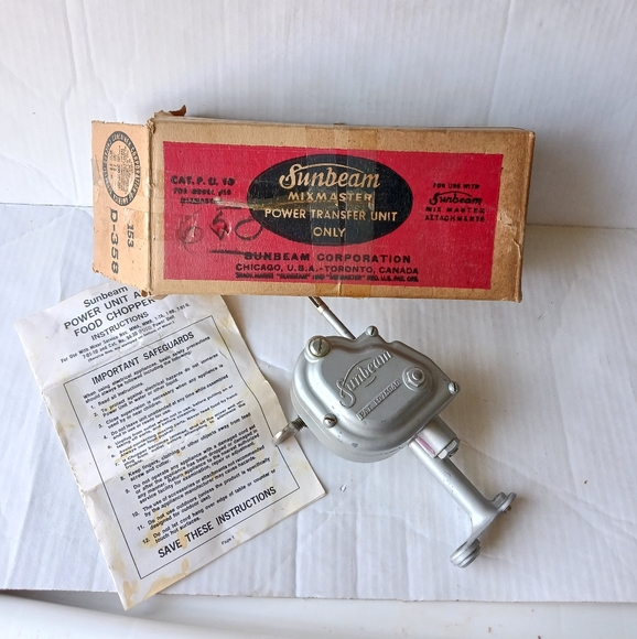 Sunbeam Kitchen Vintage Sunbeam Mixmaster Mixer Power Transfer Unit